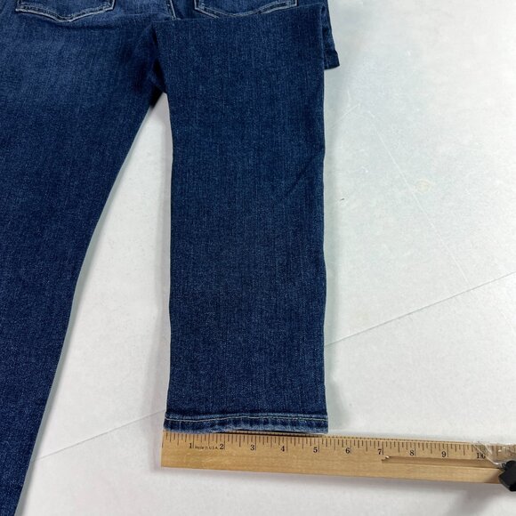 Edwin Jeans Women's 28x24* Pixie Crop 9" Mid Rise Skinny Blue Faded Denim Tag 27 - Picture 11 of 16